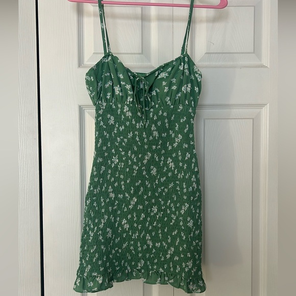 Princess Polly Krissy Mini Dress Green - Picture 3 of 4